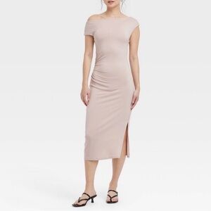a New Day Bronze Knit MIDI Dress